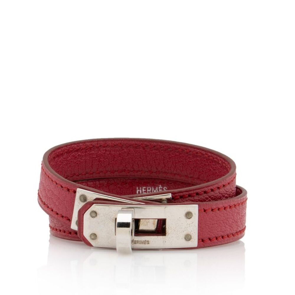 Hermes Vintage Epsom Kelly Double Tour Bracelet
